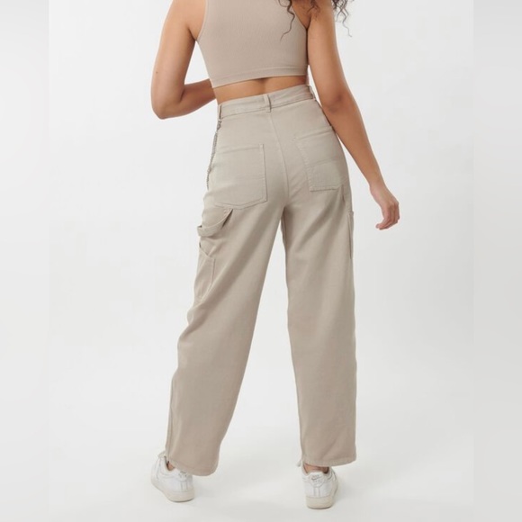 GARAGE Carpenter Pants -Beige Size 5 - Picture 1 of 8